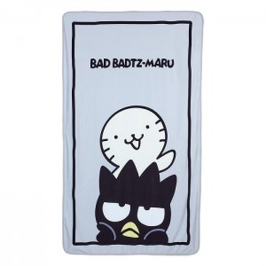 Hello Kitty Badtz-maru Cool and Comfy Throw Blanket Grey | USA_HK64398