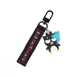 Hello Kitty Badtz-maru Logo Keychain (Sanrio Character Award Series) Black | USA_HK43852