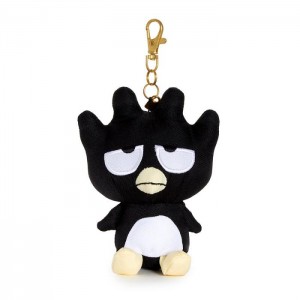 Hello Kitty Badtz-maru Mascot Keychain (Denim Series) Black | USA_HK74754