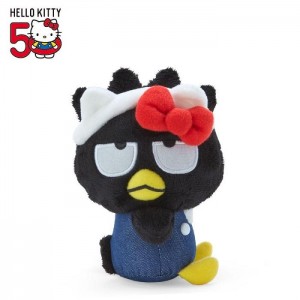 Hello Kitty Badtz-maru Mascot Keychain Plush (Hello, Everyone! Series) Black | USA_HK37975