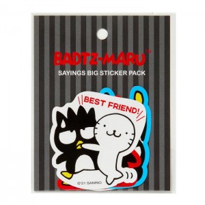 Hello Kitty Badtz-maru Sayings Big Sticker Pack Multicolor | USA_HK53058