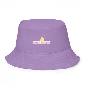 Hello Kitty Chi Chai Monchan Banana Boat Reversible Bucket Hat Purple | USA_HK76784