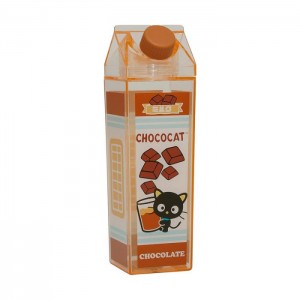 Hello Kitty Chococat Milk Carton Water Bottle (Chocolate) Brown | USA_HK46565