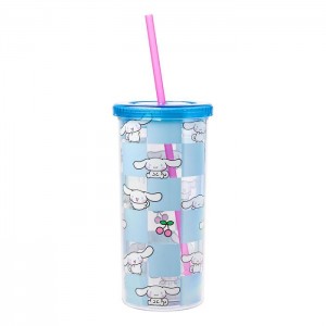Hello Kitty Cinnamoroll 20oz Cherry Travel Tumbler Blue | USA_HK15567