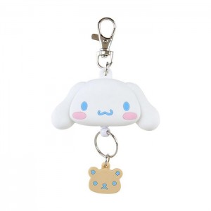 Hello Kitty Cinnamoroll Bestie Face Badge Reel White | USA_HK97830