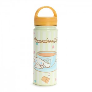 Hello Kitty Cinnamoroll Café Stainless Steel Water Bottle Beige | USA_HK76245
