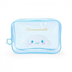 Hello Kitty Cinnamoroll Clear Grid Zipper Blue | USA_HK77806