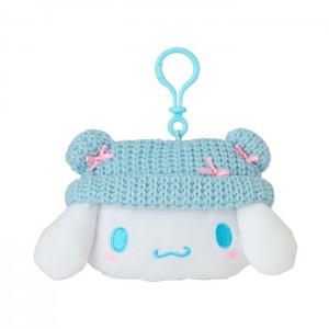 Hello Kitty Cinnamoroll Cozy Cap Mascot Clip Pouch Blue / White | USA_HK11609