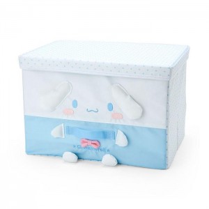 Hello Kitty Cinnamoroll Foldable Storage Box (Large) White / Blue | USA_HK13277
