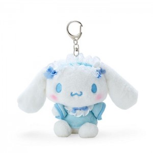 Hello Kitty Cinnamoroll Plush Mascot Keychain (Sky Blue Series) White / Blue | USA_HK49698