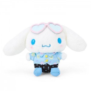 Hello Kitty Cinnamoroll Plush Mascot Keychain (Day at the Funfair Series) Blue / White | USA_HK98549