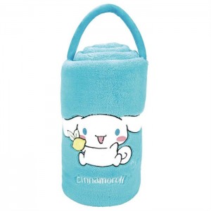Hello Kitty Cinnamoroll SnowThrow Travel Blanket Blue | USA_HK30012