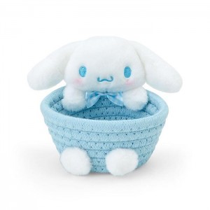 Hello Kitty Cinnamoroll Woven Rope Storage Basket (Multi) Blue | USA_HK60416