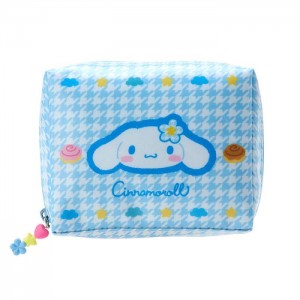 Hello Kitty Cinnamoroll Zipper (Floral Houndstooth Series) Blue | USA_HK21670