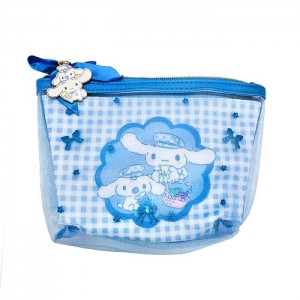Hello Kitty Cinnamoroll Zipper (Gingham Paperboy Series) Blue | USA_HK16966