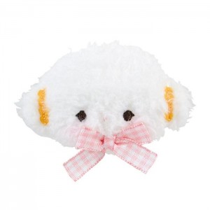 Hello Kitty Cogimyun Plush Hair Clip (Gingham Bow) White | USA_HK95235