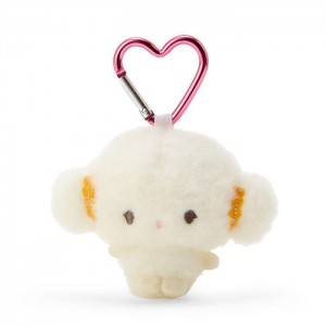 Hello Kitty Cogimyun Plush Mascot All My Heart Keychain White | USA_HK32875