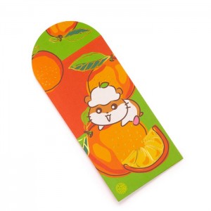 Hello Kitty Corocorokuririn 8-pc Vertical Enclosure Envelopes (Abstract) Orange | USA_HK24078
