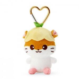 Hello Kitty Corocorokuririn Plush Mascot All My Heart Keychain Yellow / White | USA_HK76775