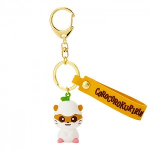 Hello Kitty Corocorokuririn Signature Keychain Yellow | USA_HK11688