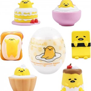 Hello Kitty Gudetama Capsule Squishies (Series 1) Yellow | USA_HK64612