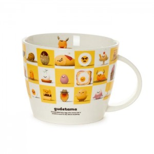 Hello Kitty Gudetama Ceramic Mug (An Eggcellent Adventure Series) Yellow | USA_HK72106