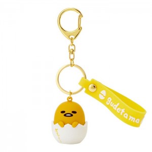 Hello Kitty Gudetama Signature Keychain Yellow | USA_HK90690