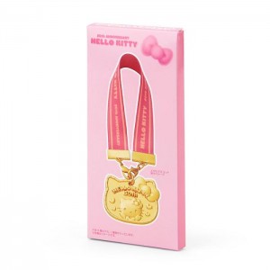 Hello Kitty Hello Kitty 50th Anniv. Blind Box Mini-Medal Charm Gold | USA_HK74131