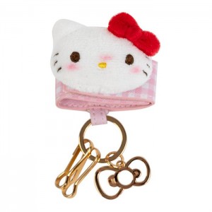 Hello Kitty Hello Kitty 50th Anniv. Mascot Keychain (Full of Happy Series) Pink / Gold | USA_HK38539