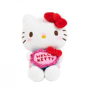 Hello Kitty Hello Kitty 50th Anniv. Plush Mascot Keychain (Full of Happy Series) Pink | USA_HK89682