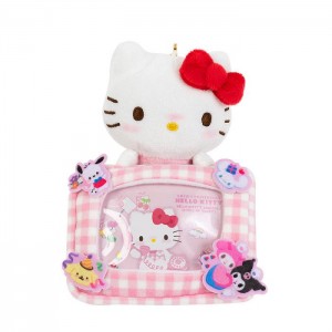 Hello Kitty Hello Kitty 50th Anniv. Plush Mascot Badge Holder (Full of Happy Series) Pink | USA_HK75287