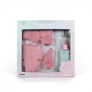 Hello Kitty Hello Kitty 50th Anniversary Cookie Stamp and Frosting Set Pink | USA_HK92340