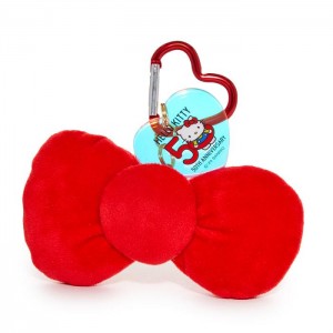 Hello Kitty Hello Kitty 50th Anniversary Bow Plush Mascot (2018) Red | USA_HK94707