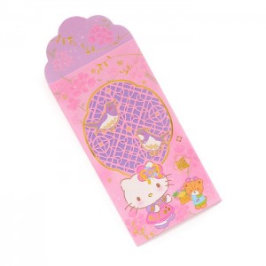Hello Kitty Hello Kitty 6-pc Laser-Cut Enclosure Envelopes Pink | USA_HK31344