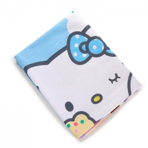 Hello Kitty Hello Kitty Beach Towel (Ice Cream Dream Series) Blue | USA_HK69636