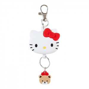 Hello Kitty Hello Kitty Bestie Face Badge Reel White | USA_HK74106