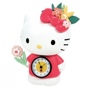 Hello Kitty Hello Kitty Blossoms Desk Clock Red | USA_HK19919
