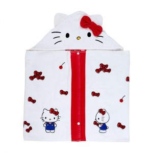 Hello Kitty Hello Kitty Cherry Kids Hooded Towel White | USA_HK42061