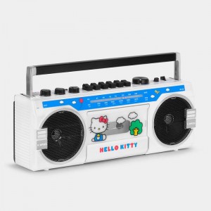 Hello Kitty Hello Kitty Classic BX-85 Bluetooth Cassette Player Boombox Blue / White | USA_HK46536