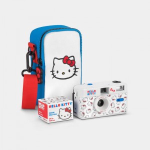 Hello Kitty Hello Kitty Classic FC-11 35mm Camera Bag and Film Gift Box Blue / White | USA_HK22647