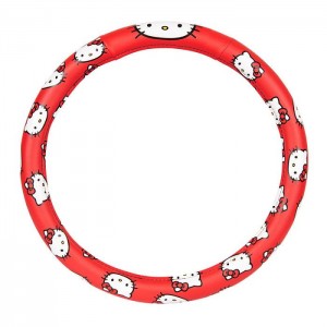 Hello Kitty Hello Kitty Classic Red Steering Wheel Cover Red | USA_HK54215