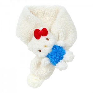 Hello Kitty Hello Kitty Cozy Sherpa Kids Wrap Scarf White / Red | USA_HK75589