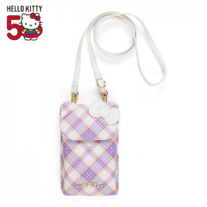 Hello Kitty Hello Kitty Crossbody Phone Bag (Hello Kitty Dress Tartan Series) Purple | USA_HK42949