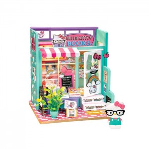 Hello Kitty Hello Kitty DIY Miniature Bookstore Multicolor | USA_HK75626