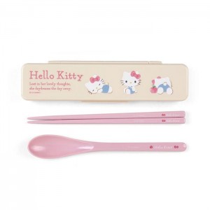 Hello Kitty Hello Kitty Everyday Chopsticks & Spoon Set Pink | USA_HK73603