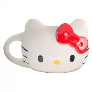 Hello Kitty Hello Kitty Face Sculpted Mug (Red) White | USA_HK77984