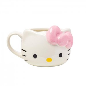 Hello Kitty Hello Kitty Face Sculpted Mug (Pink) White | USA_HK16868