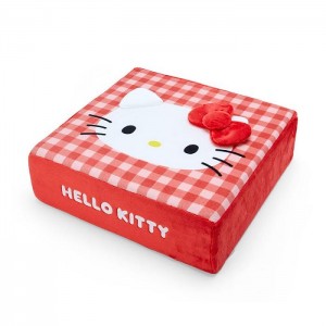 Hello Kitty Hello Kitty Floor Face Cushion Red | USA_HK70345
