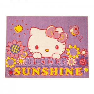 Hello Kitty Hello Kitty Flower Bed Area Rug Purple | USA_HK85349