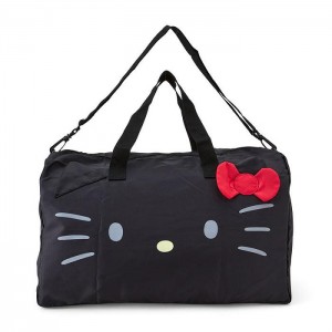 Hello Kitty Hello Kitty Foldable Mascot Weekender Bag Black | USA_HK53662